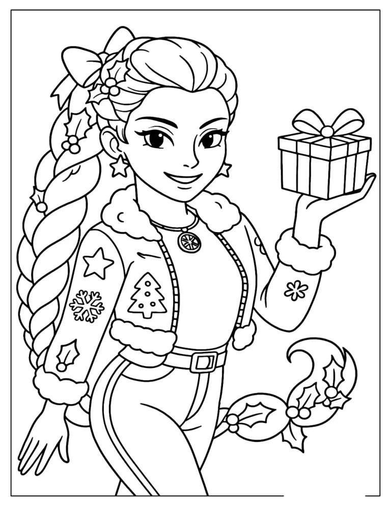 Christmas Rumi Free Coloring Sheet