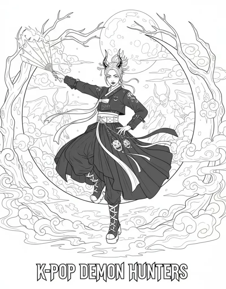 Jinu in Traditional Black Hanbok Stage Performance Kpop Demon hunters