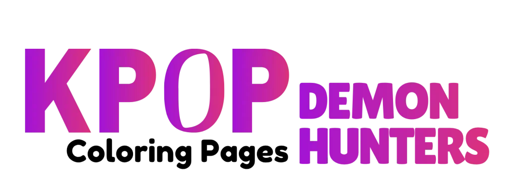 Kpop Demon Hunters Coloring Pages Logo
