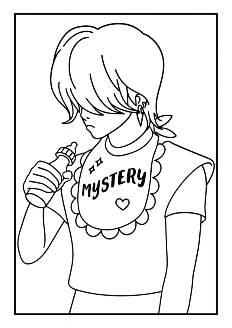 Mystery Saja Hot Sauce Challenge Coloring Page (Free Printable)