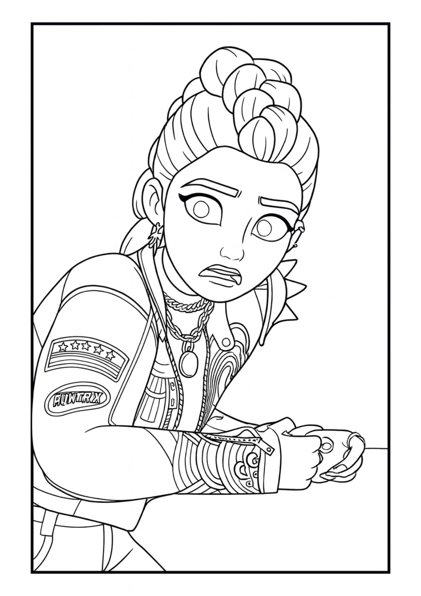Rumi Anxious Moment Coloring Page Free Printable