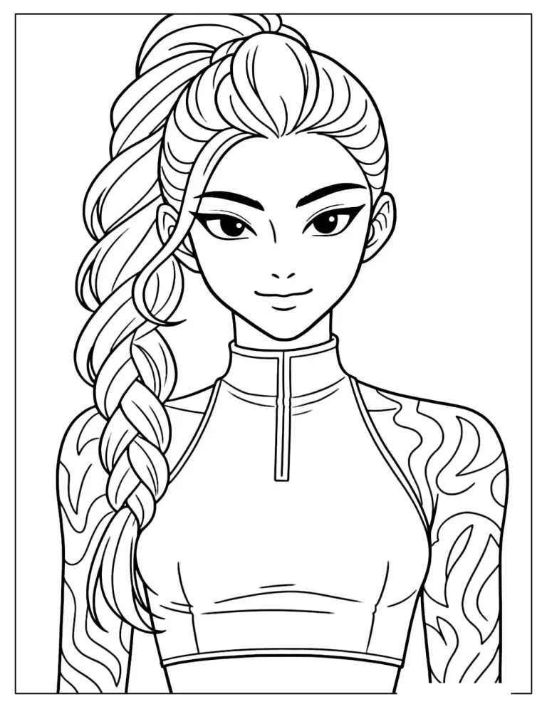 Rumi Free Coloring Sheet