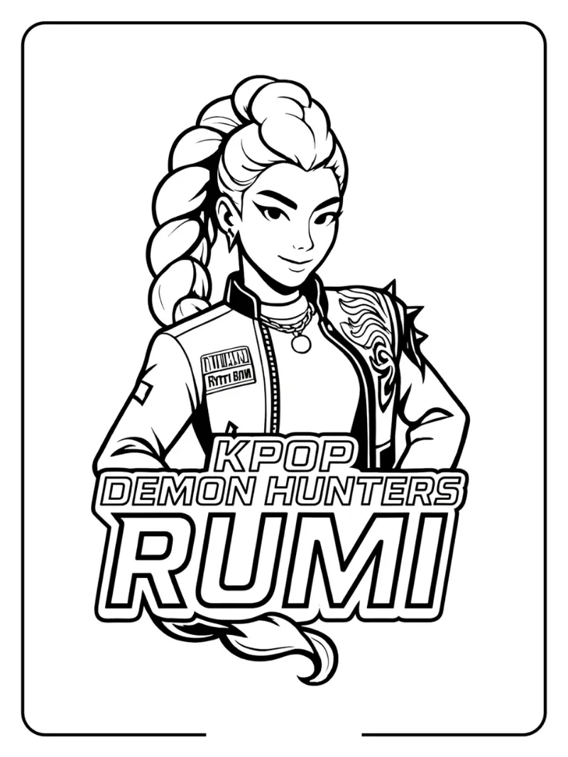 Rumi Team Logo Portrait Kpop Demon hunters