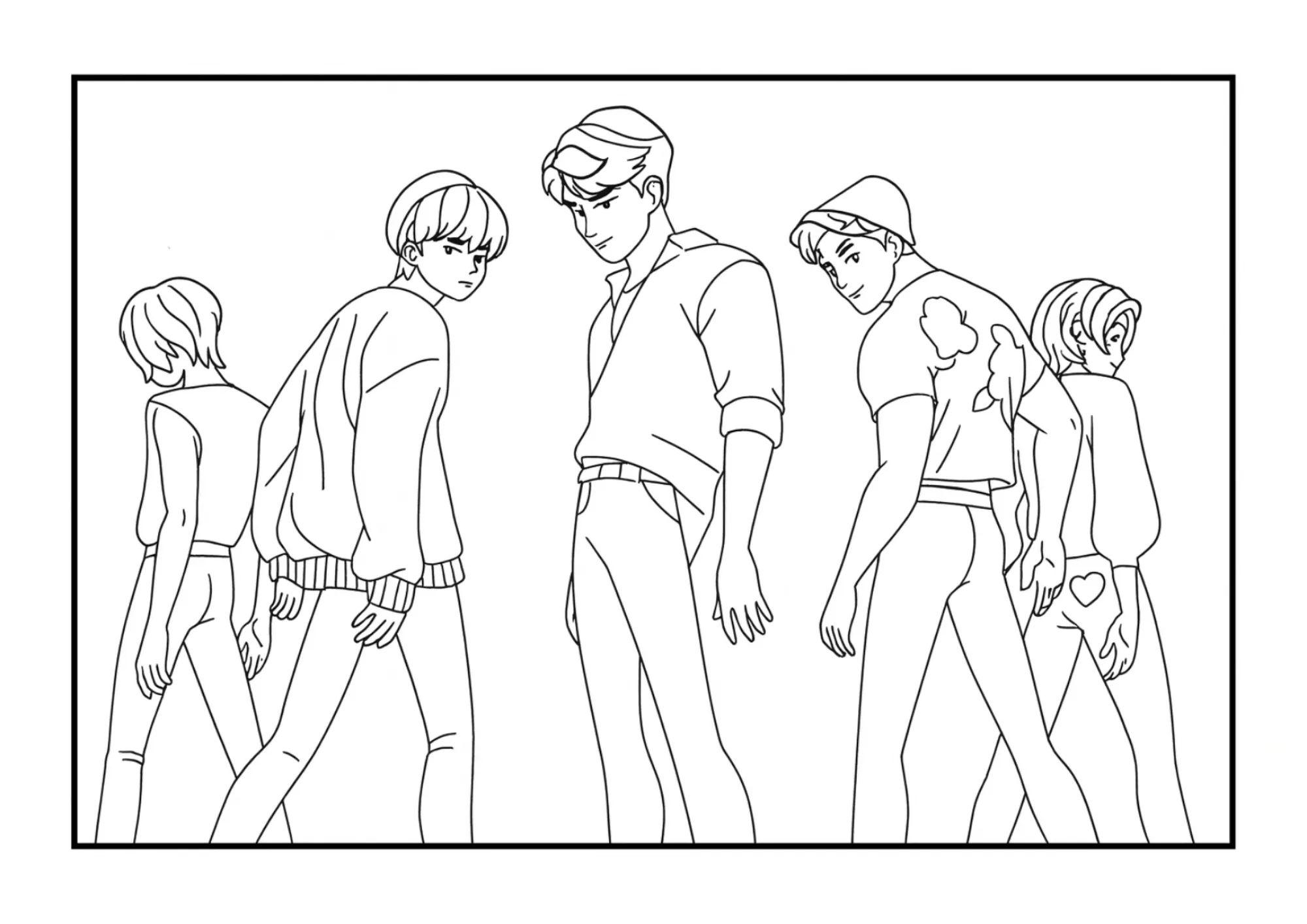 Saja Boys Group Pose