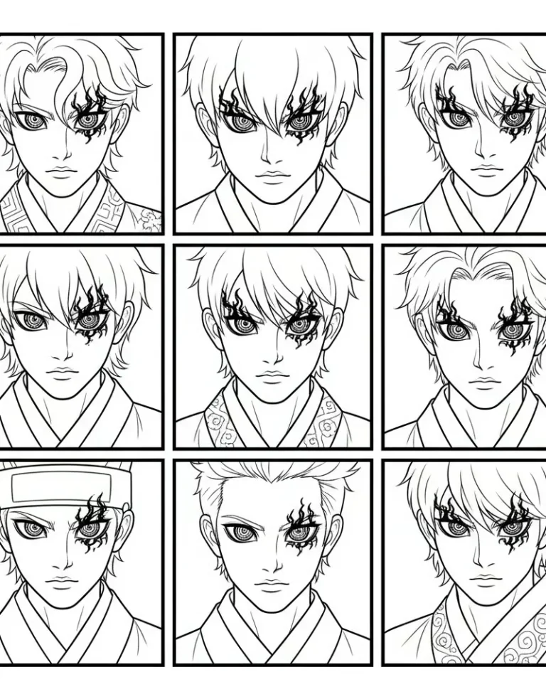 Saja Boys Members Demon Eyes Close-Up Panel