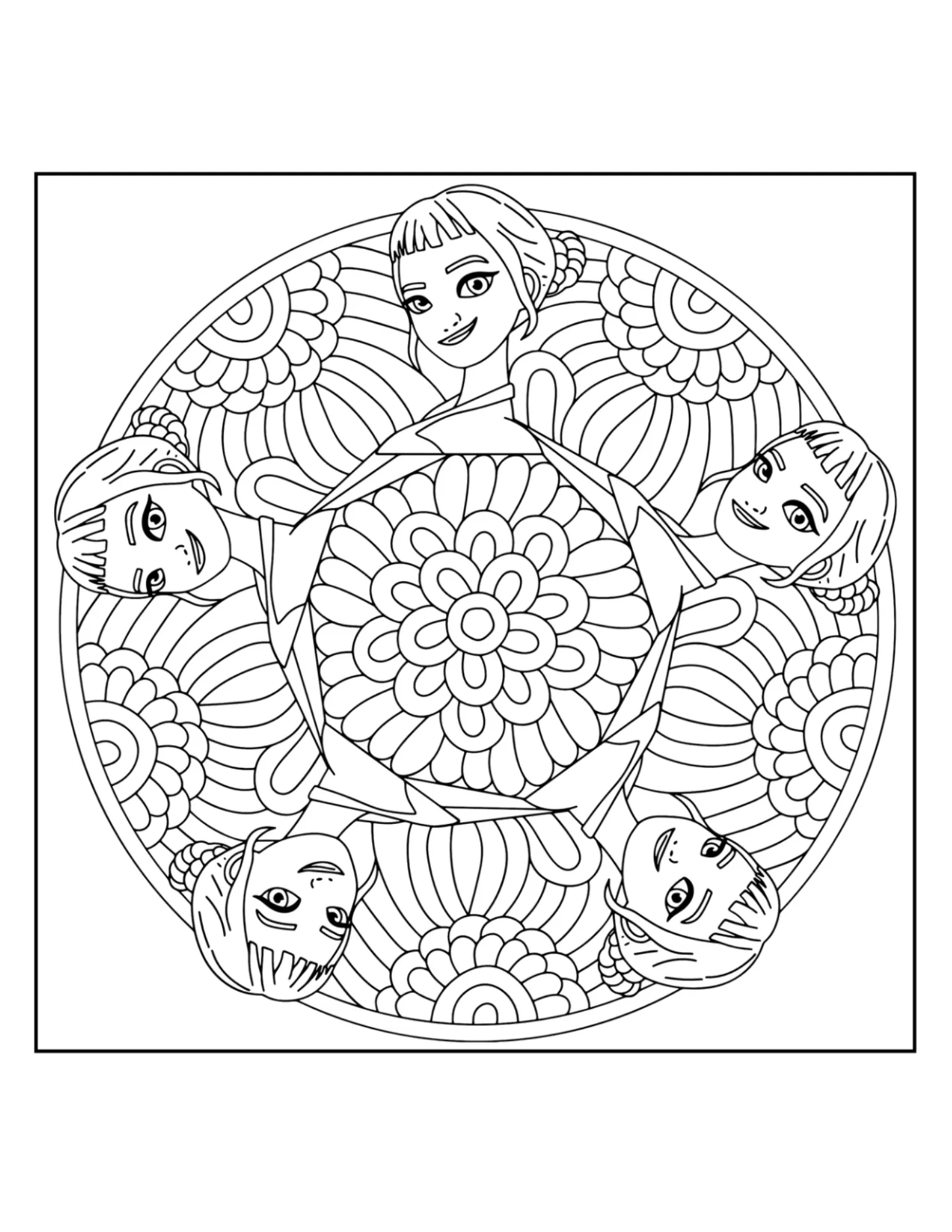 Zoey Mandala Free Printable