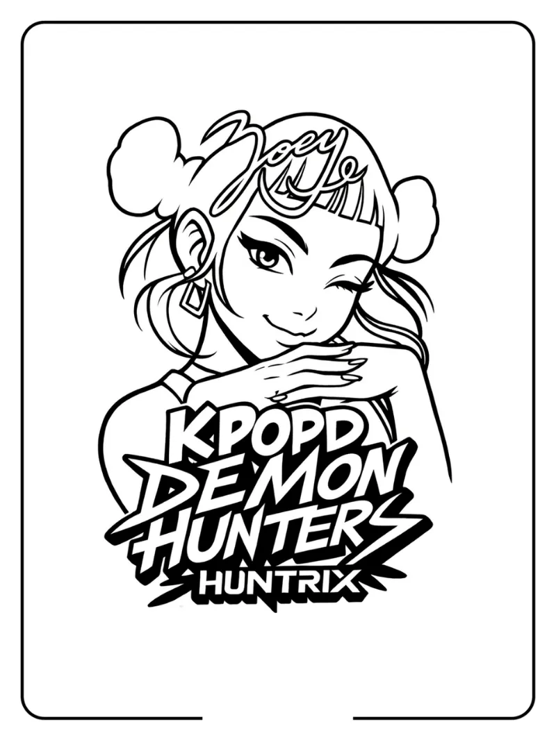 Zoey Wink Logo Coloring Pages
